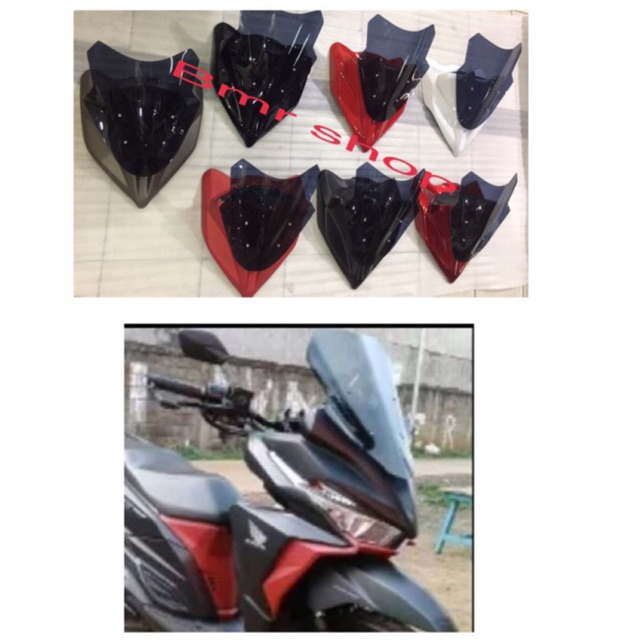 Winsil windshield visor topeng kedok tameng vario 125 vario 150 led model xmax 250