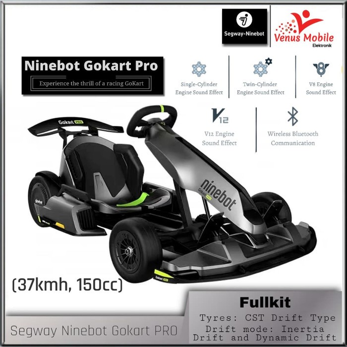 Ninebot Gokart Pro Edition Fullkit (40kmh, 150cc) By Segway