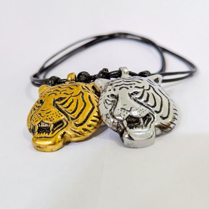 ✞PROMO✞ [BAYAR DI TEMPAT] Kalung macan/maung/harimau KUNINGAN produck terbaik