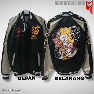 Jaket Sukajan Pria Premium Jaket Sukajan Neko Samurai Terbaru Jaket Sukajan Tiger