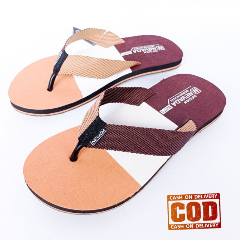 Sandal canvil pria sandal slide cowok terbaru trendy sendal pria hits beli 1 gratis 1