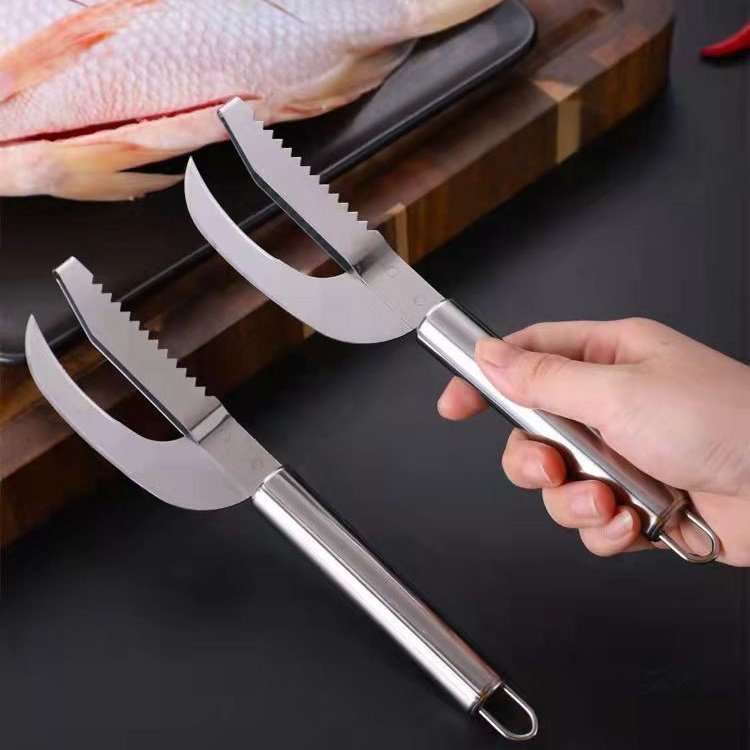 ALAT PEMOTONG IKAN PEMBERSIH SISIK PRAKTIS LA122S3 PARUTAN SISIK FISH CUTTER SCALER STAINLESS MULTIFUNGSI