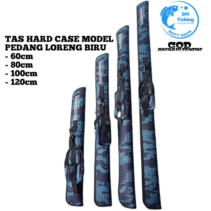 TAS PANCING HARD CASE  MODEL PEDANG  LORENG ARMY, COKLAT, BIRU DAN MERAH 60/80/100/120CM-2