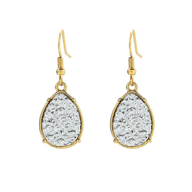 LRC Anting Gantung Fashion Resin Bright Colored Earrings D15307