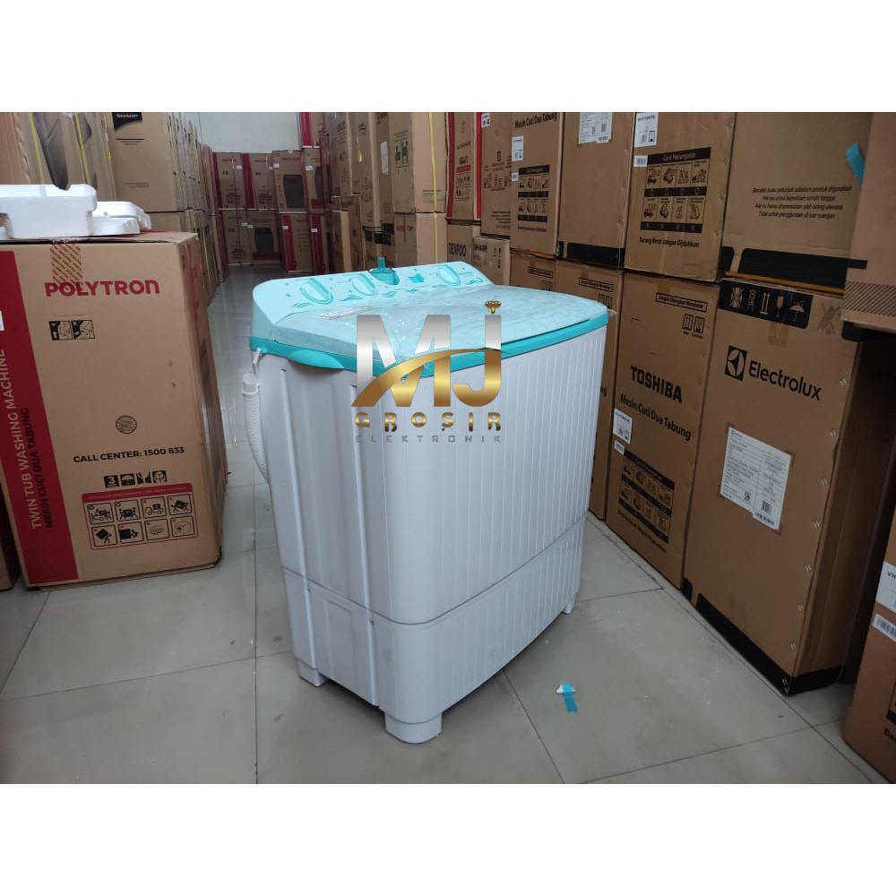 MESIN CUCI POLYTRON PWM 1076 B / PWM 1082 B 10KG 2 TABUNG