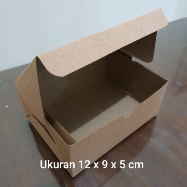 Gift box/kotak souvenir/kotak snack brownkraft 280gr