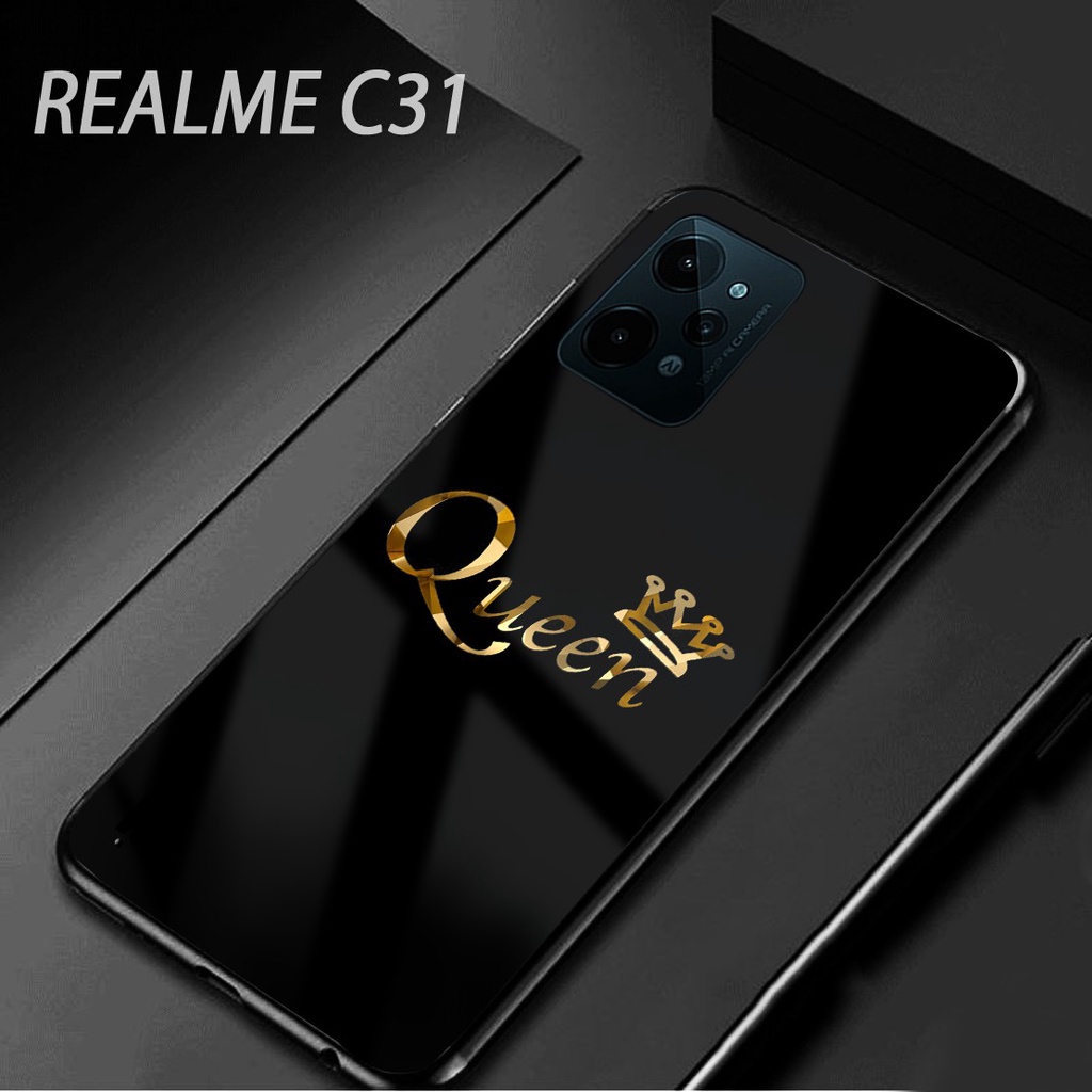 Softcase Glass Realme C31 C35 [G96] - Softcase Mirror - Softcase Kaca Realme - Softcase Glass - Soft