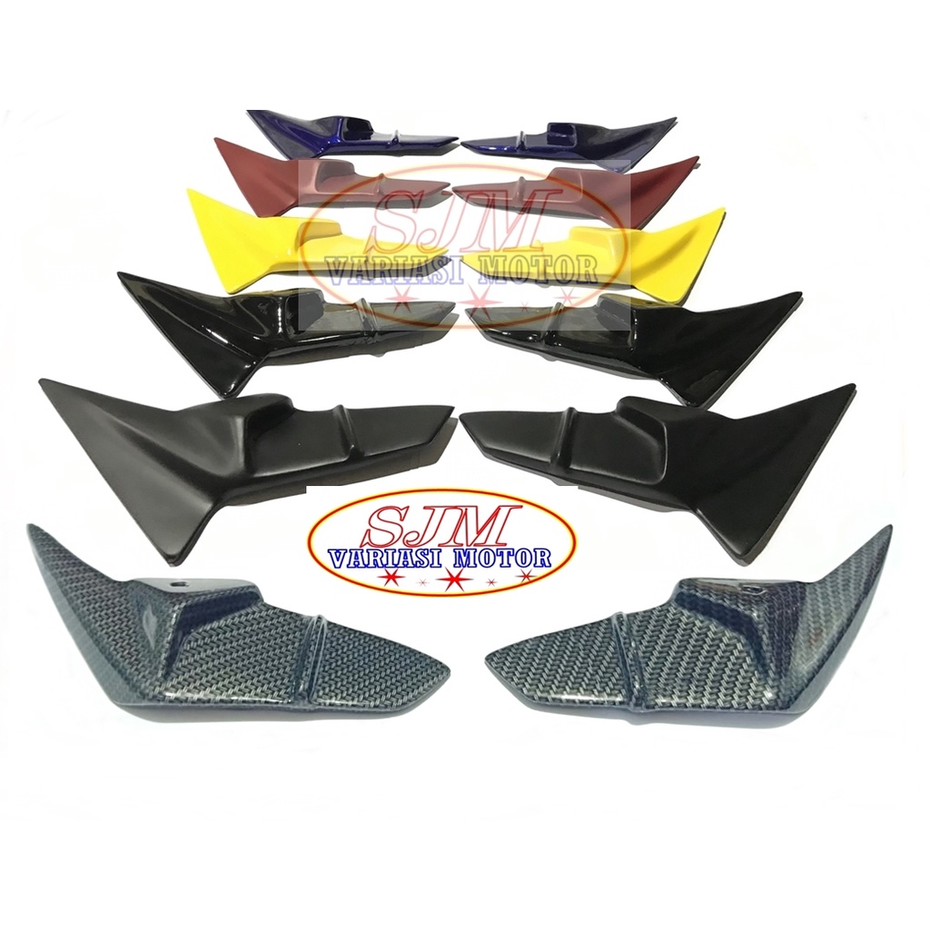 Winglet AEROX NEW 2021-winglet yamaha aerox  CONECTED new 155cc 2021 winglet sayap depan lampu yamaha aerox terbaru 2021