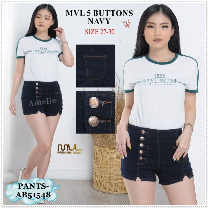 [baju wanita korea]  Celana Pendek Denim Short Jeans Wanita Korea Import
