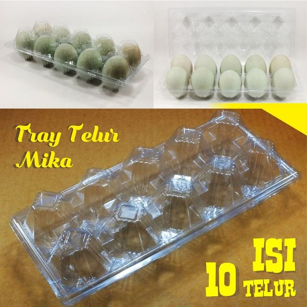 Mika Telur Isi 15 Lubang Egg Tray Dengan Pengunci 15pcs | Al Barakah Plastik