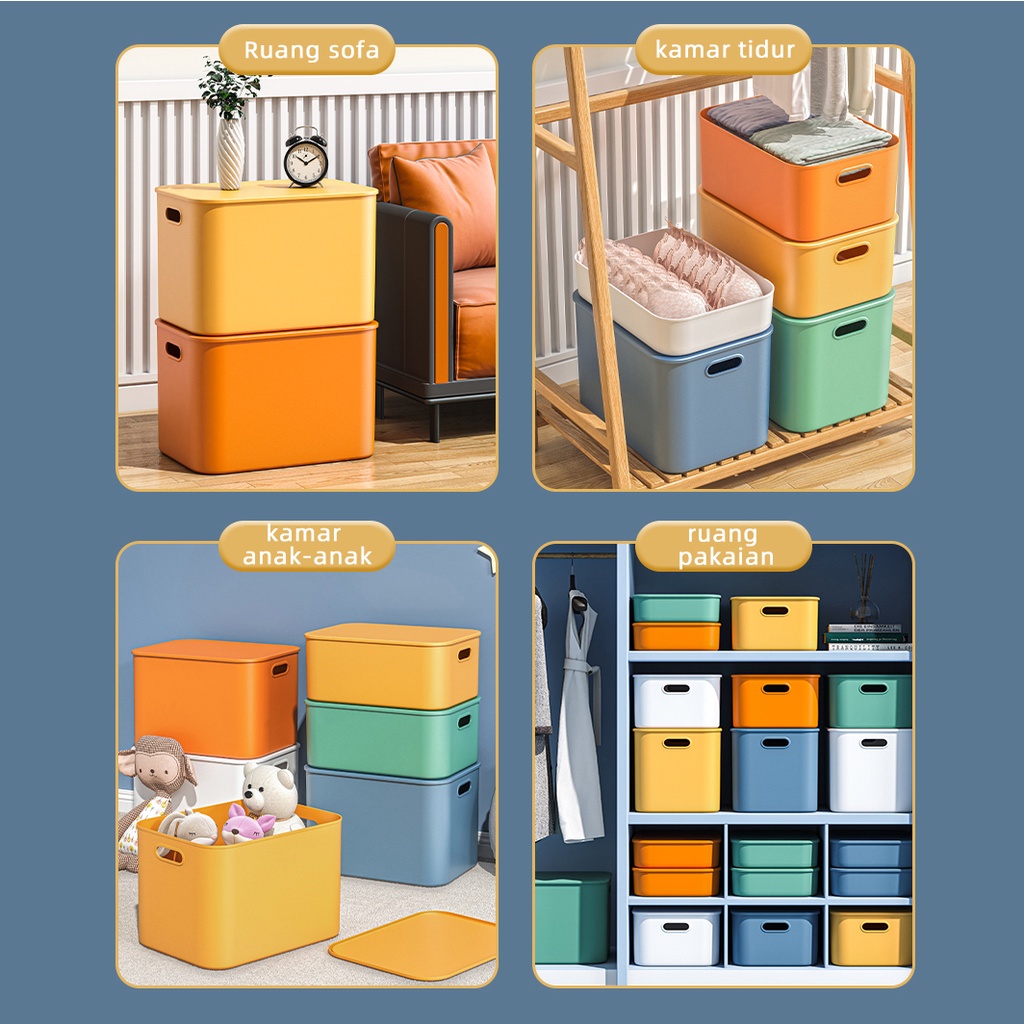 storage box/RumahTangga/ Keranjang plastik Serbaguna/Makanan penyimpanan /Kotak Kosmetik