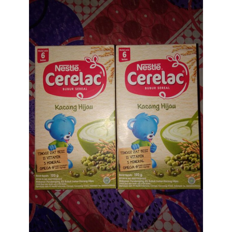 bubur cerelac kacang hijau