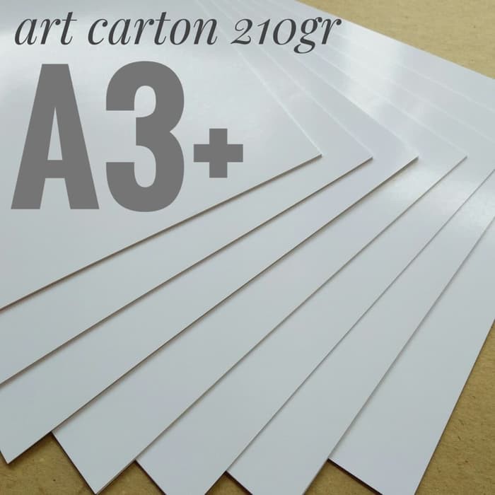 

Kertas Art Carton 210 Gsm Uk A3+. 32 cm X 48.3 cm (40lembr)