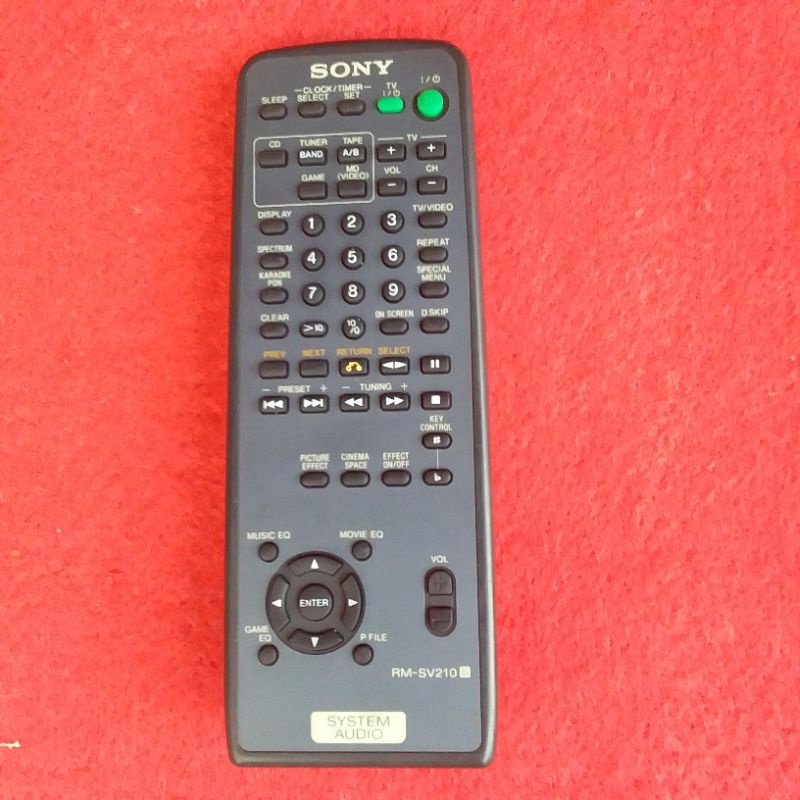 REMOTE SYSTEM AUDIO SONY SERI RM-SV210 ORIGINAL