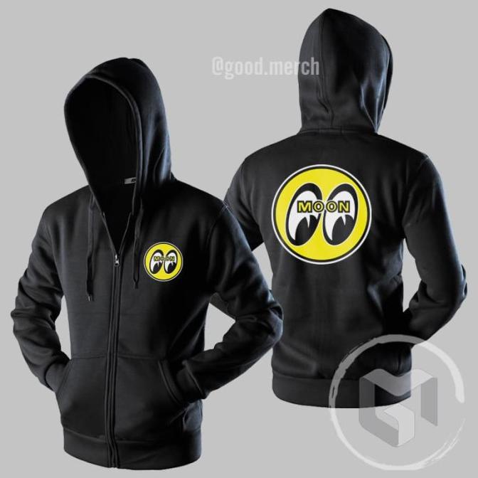 Jaket Hoodie Sweater Moon Eyes Sweatshirt Zipper