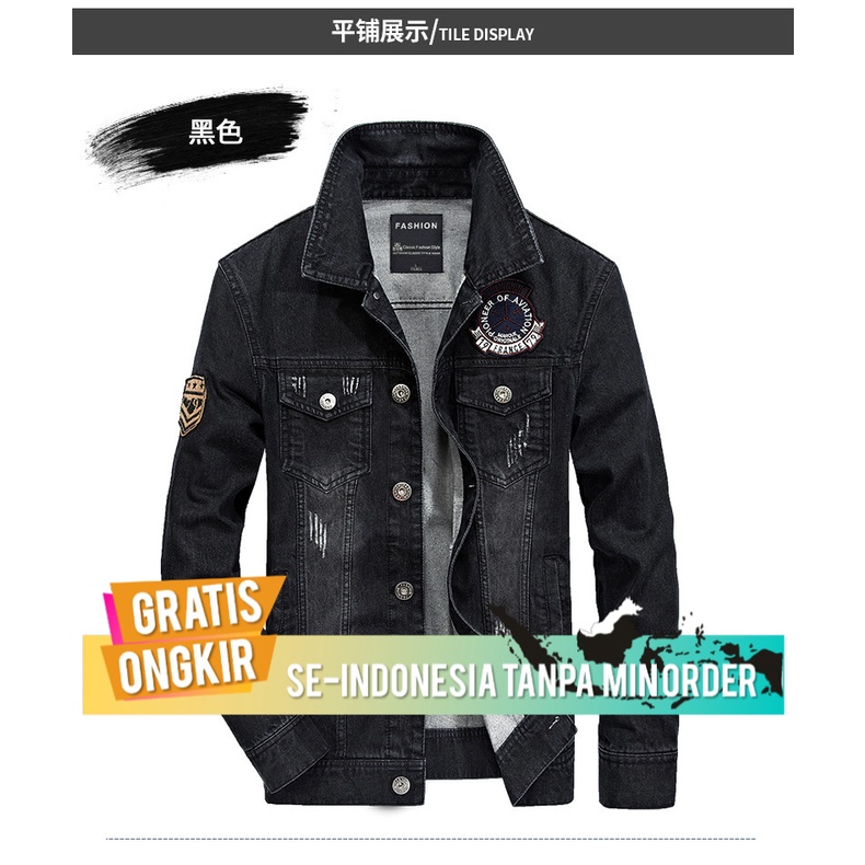 Jaket Pria Import Original Jaket Denim Pria Korea  Tren 2017  Jaket Pria Pemuda