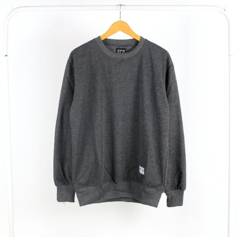 Crewneck NGK Polos pria dan wanita premium-C ABU TUA