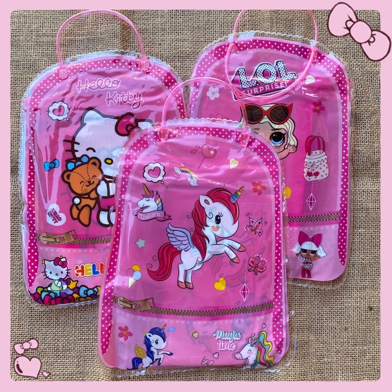 

Set tas alat tulis stationary 7in1 karakter HK unicorn lol