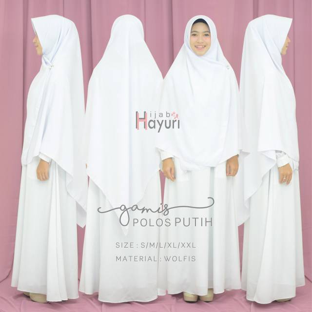 Gamis Putih ( GAMIS ONLY )by Hijab Hayuri