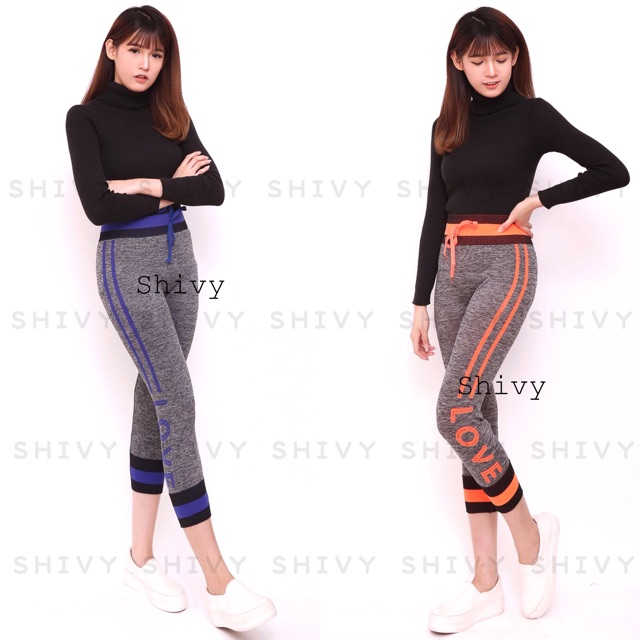 BARU!! LEGGING 7/8 MISTY KOMBINASI TALI LEGGING OLAHRAGA LEGGING WANITA SPORT MURAH IMPORT