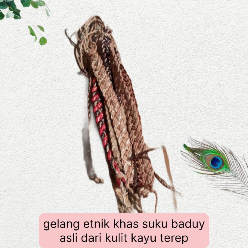 gelang etnik akar kayu terep khas baduy