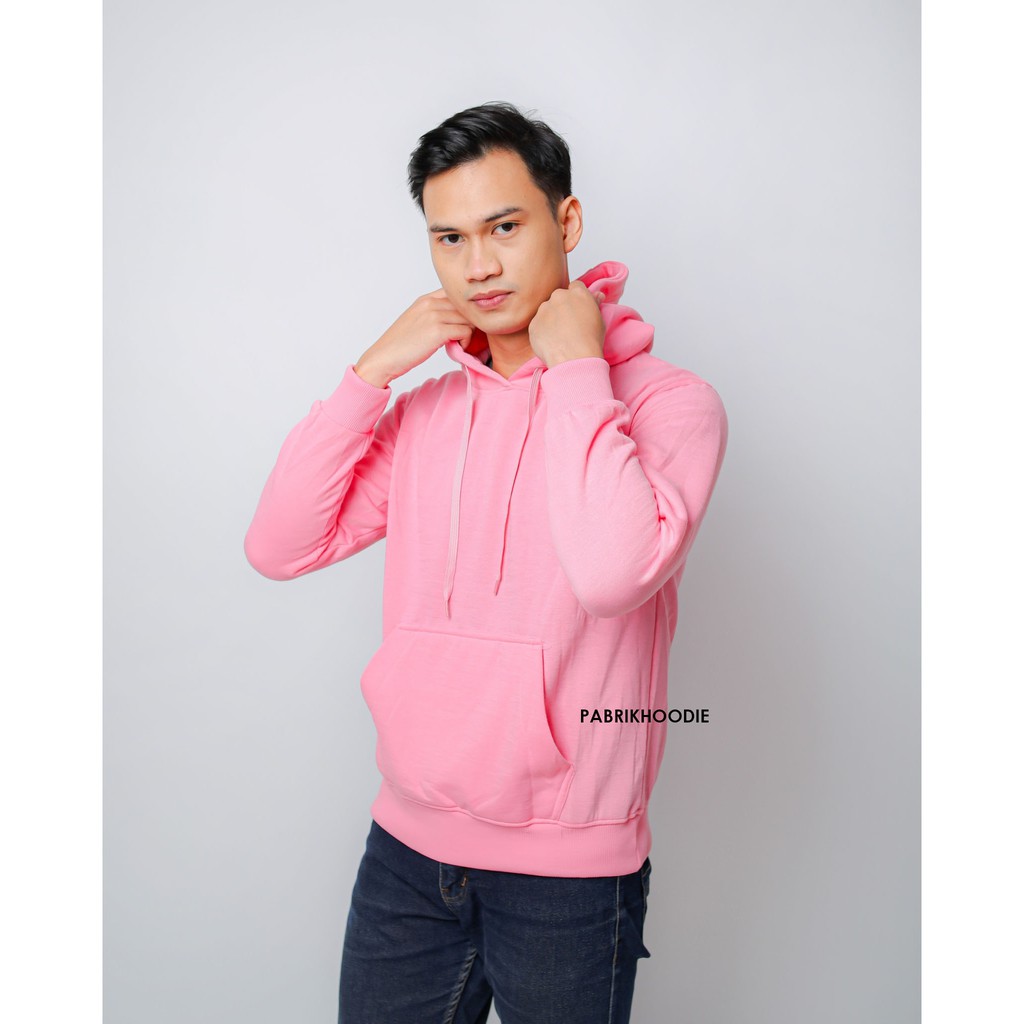 PABRIKHOODIE - JAKET HOODIE JUMPER PINK BABY M - XXL POLOS {PRIA &amp; WANITA}