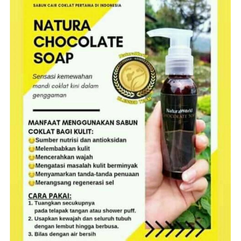 

Chocolate soap/Natura 100% ori