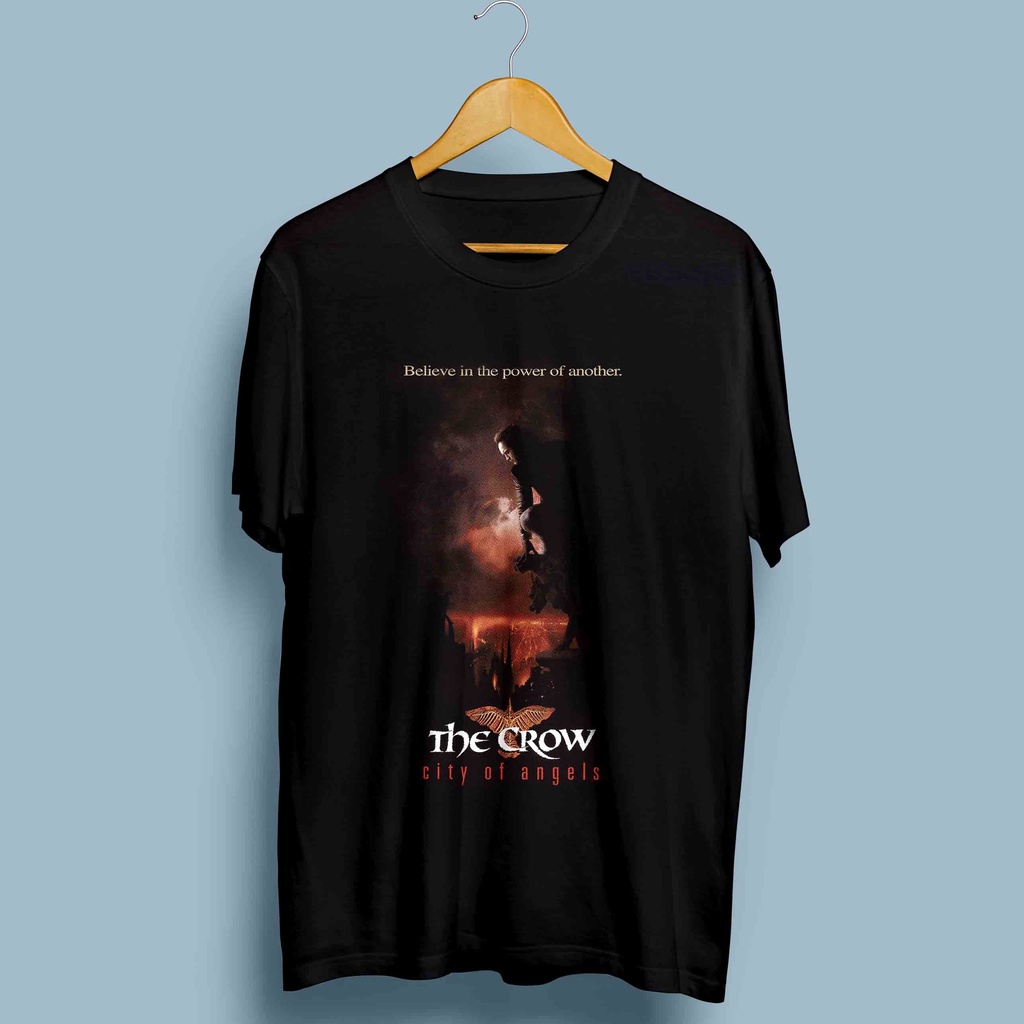 KAOS BAJU VINTAGE MOVIE FILM THE CROW Cotton 24s BuiltUp Local Brand ROWT