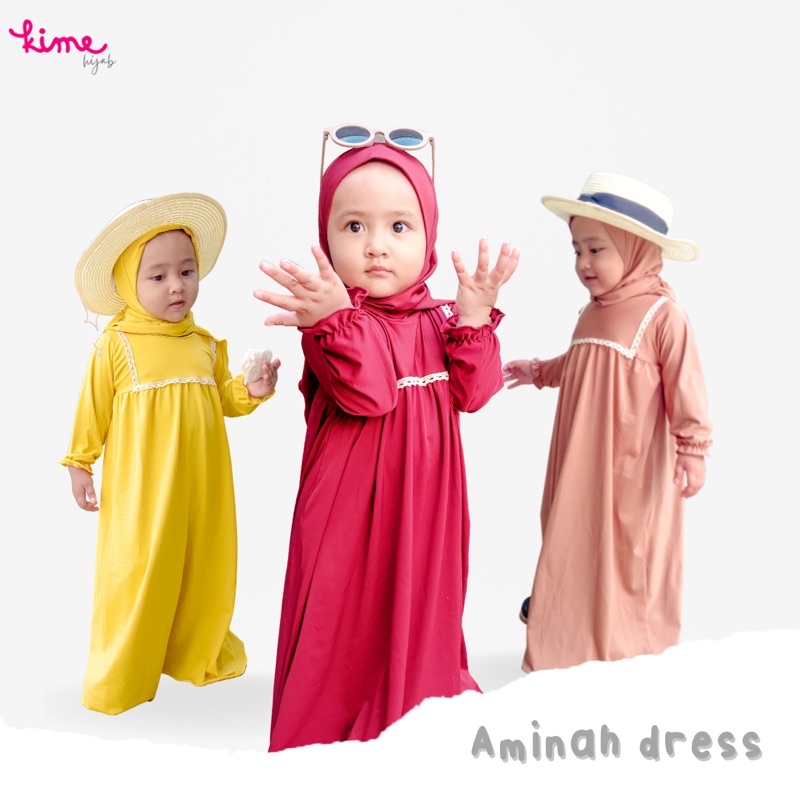 kimehijab Gamis Anak Murah perempuan Aminah