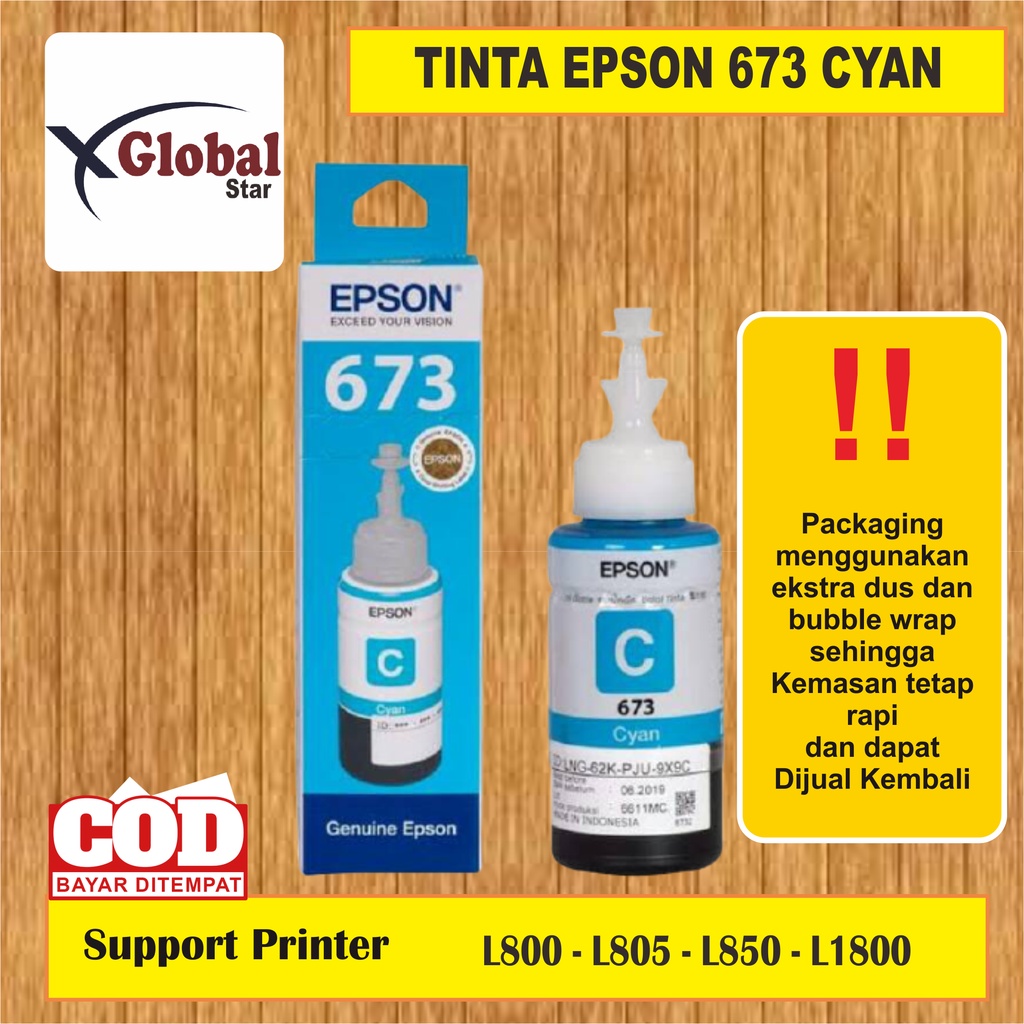 Tinta Epson 673 PREMIUM(COMPATIBLE) for Printer L800 L805 L810 L1800