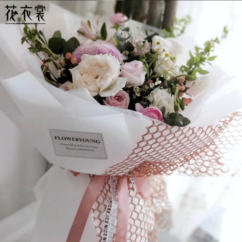 

KERTAS BUNGA JALA YXW FLOWER WRAP KAIN JALA PEMBUNGKUS BUKET BOUQUET BUNGA