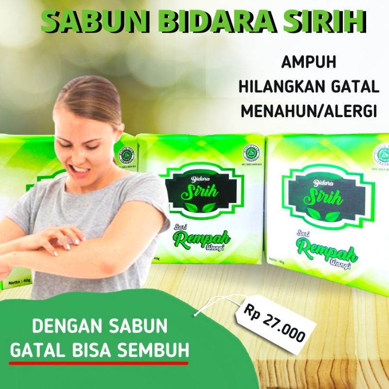 Sabun Bidara Sirih Herbal [sabun spesialis gatal-gatal]