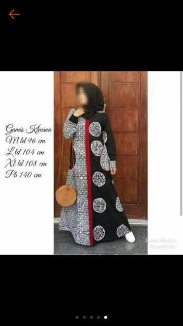Gamis Batik Cap Motif Klasik Free Masker