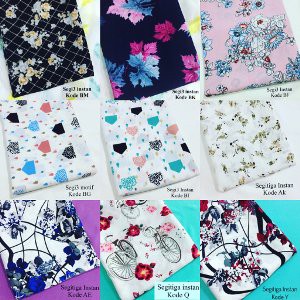 Terbaru DISKON HIJAB SEGI3 INSTAN SEGI EMPAT INSTAN MOTIF SQUARE MOTIF JILBAB Original