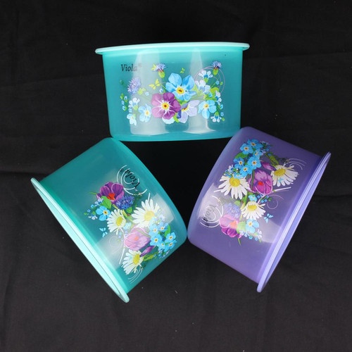 READY STOK Toples bulat Daisy 0.5kg  Viola-6609/ Sealware /Toples Kue kering Toples Viola Toples Dai