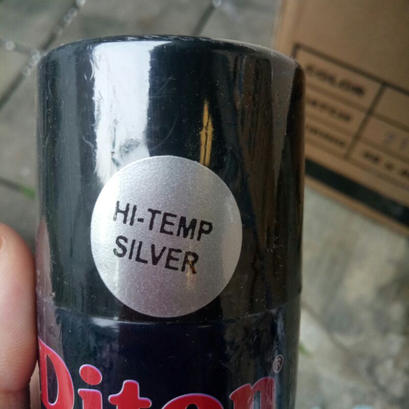 Pilok Diton 150cc Redi Semua Warna hitam putih black doff 884 clear foxy poxy bening kuning abu hijau emas crome chrome redi stok-HI TEMP SILVER