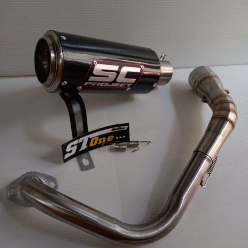 Knalpot Racing Beat Vario Scoopy Genio Aerox Nmax Pcx Sc project full set