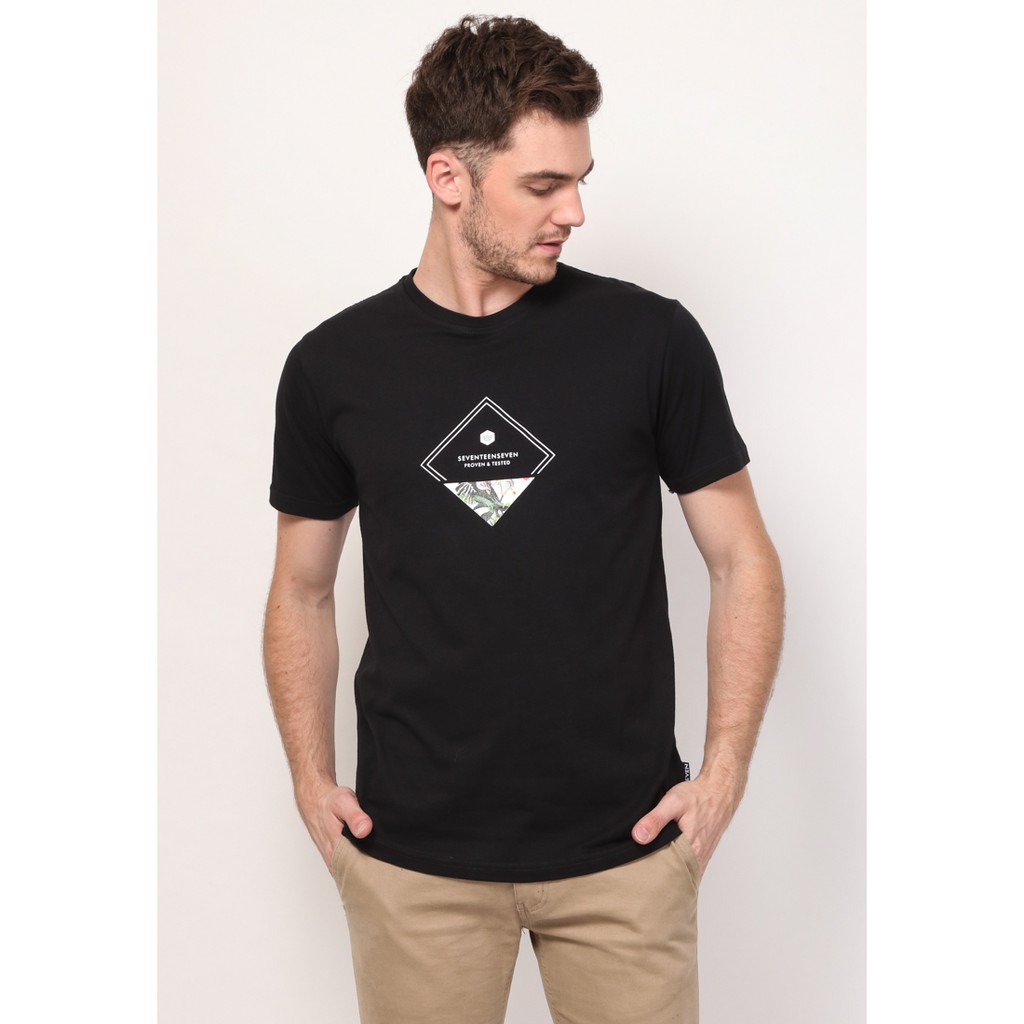 

17Seven Original Kaos Sablon Pria Lengan Pendek 0124-Flowy