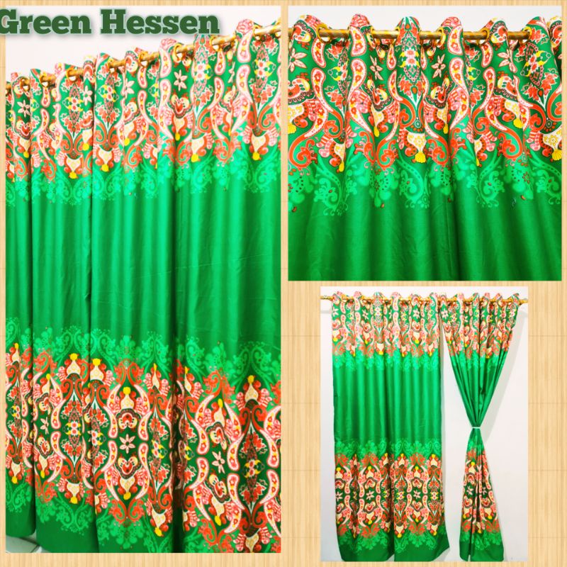 Gorden Smokering 12 Lubang Untuk Pintu Dan Jendela Motif Batik Sultan