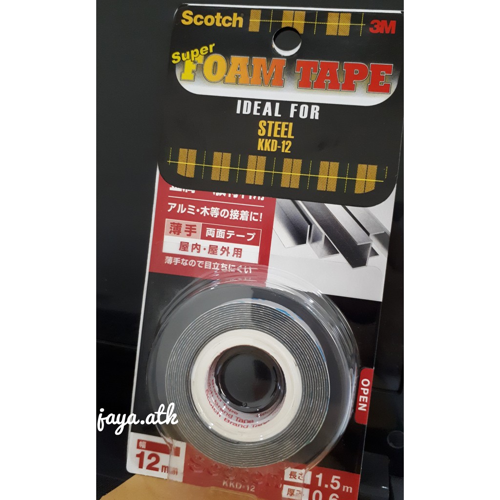 Scotch Double Foam - Double Tape KKD-12 Ideal For Steel