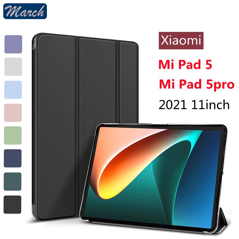 Xiaomi MiPad 5 Case Auto Wake Magnet Cover Silicon Leather Flip Cover Casing Xiaomi Pad 5 Pro Full Protection Smart Case For Xiaomi MiPad5 pro Case