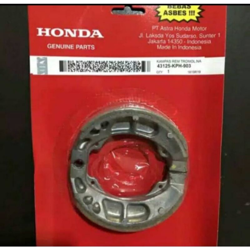 Kampas Rem Belakang Karisma Supra125
