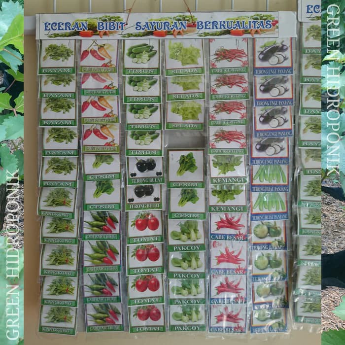 grosir  Benih Bibit Eceran Repack Sayuran Daun dan Buah