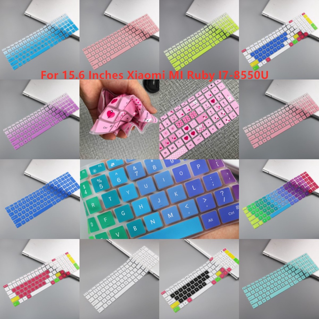 For 15.6 Inches Xiaomi Ruby I7-8550U Soft Ultra-thin Silicone Laptop Keyboard Cover Protector