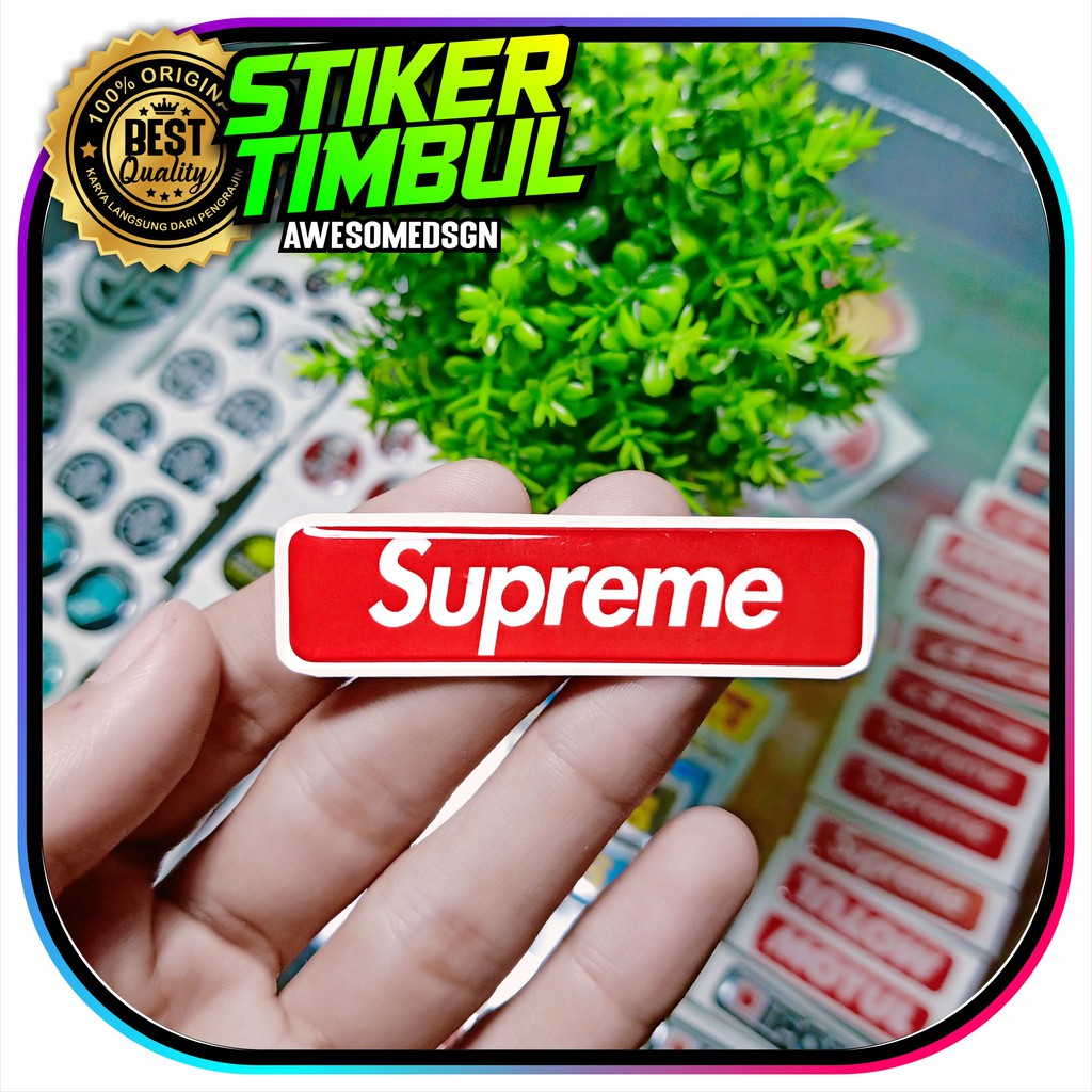 STICKER TIMBUL SUPREME | EMBLEM SUPREME