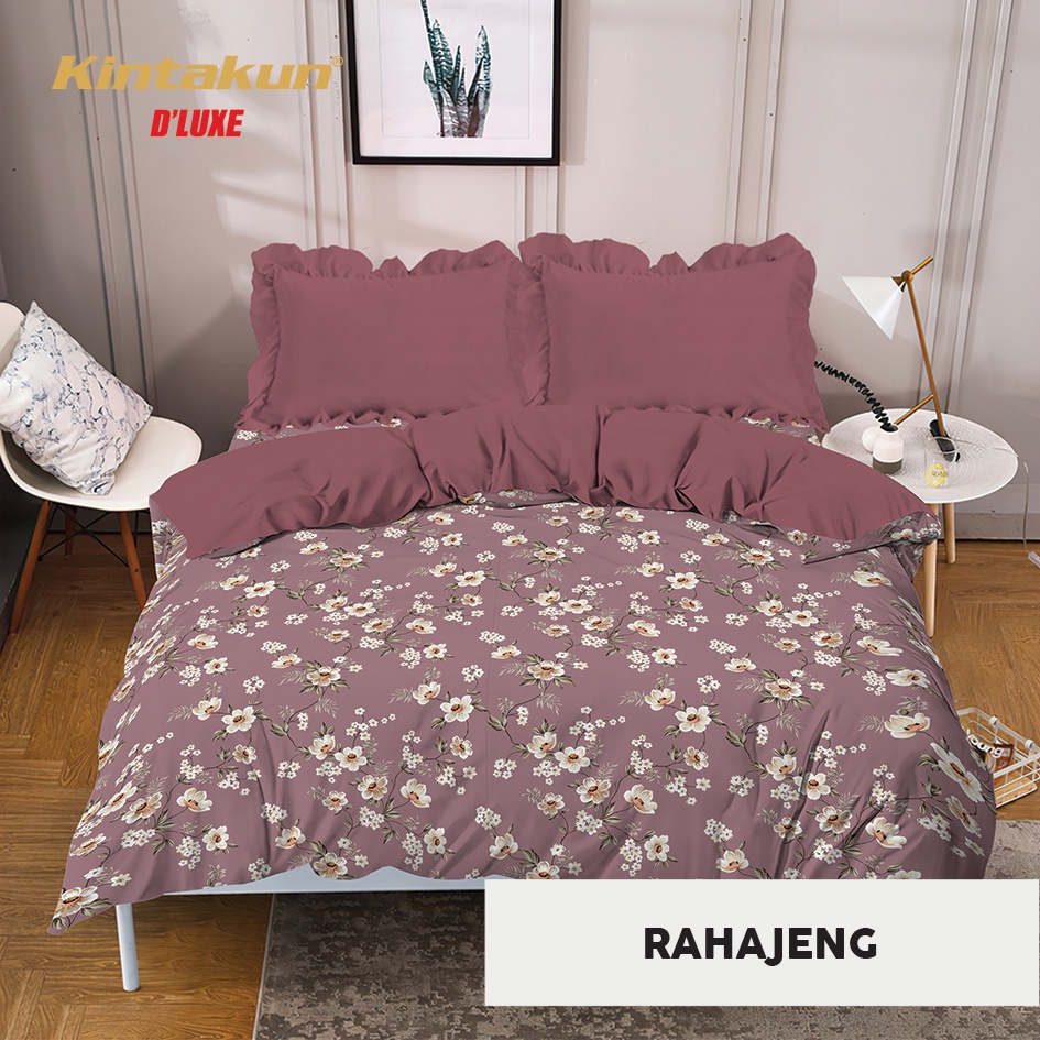 Jual Bedcover Rumbai Deluxe Kintakun 180x200 Motif Rahajeng Shopee