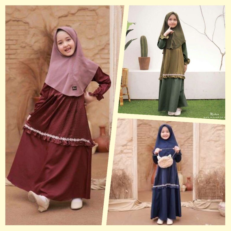 Baju Muslim Anak Perempuan Gamis Anak Murah Gamis Anak Perempuan Gamis Anak Lucu Gamis Katun Anak