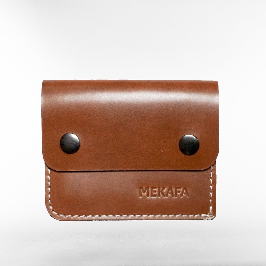 Mekafa - Gunic Card Holder Leather Brown/Tempat Kartu nama Kulit Asli 100%