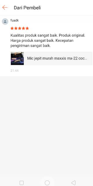 Mic jepit murah maxxis mx-22 cocok buat imam