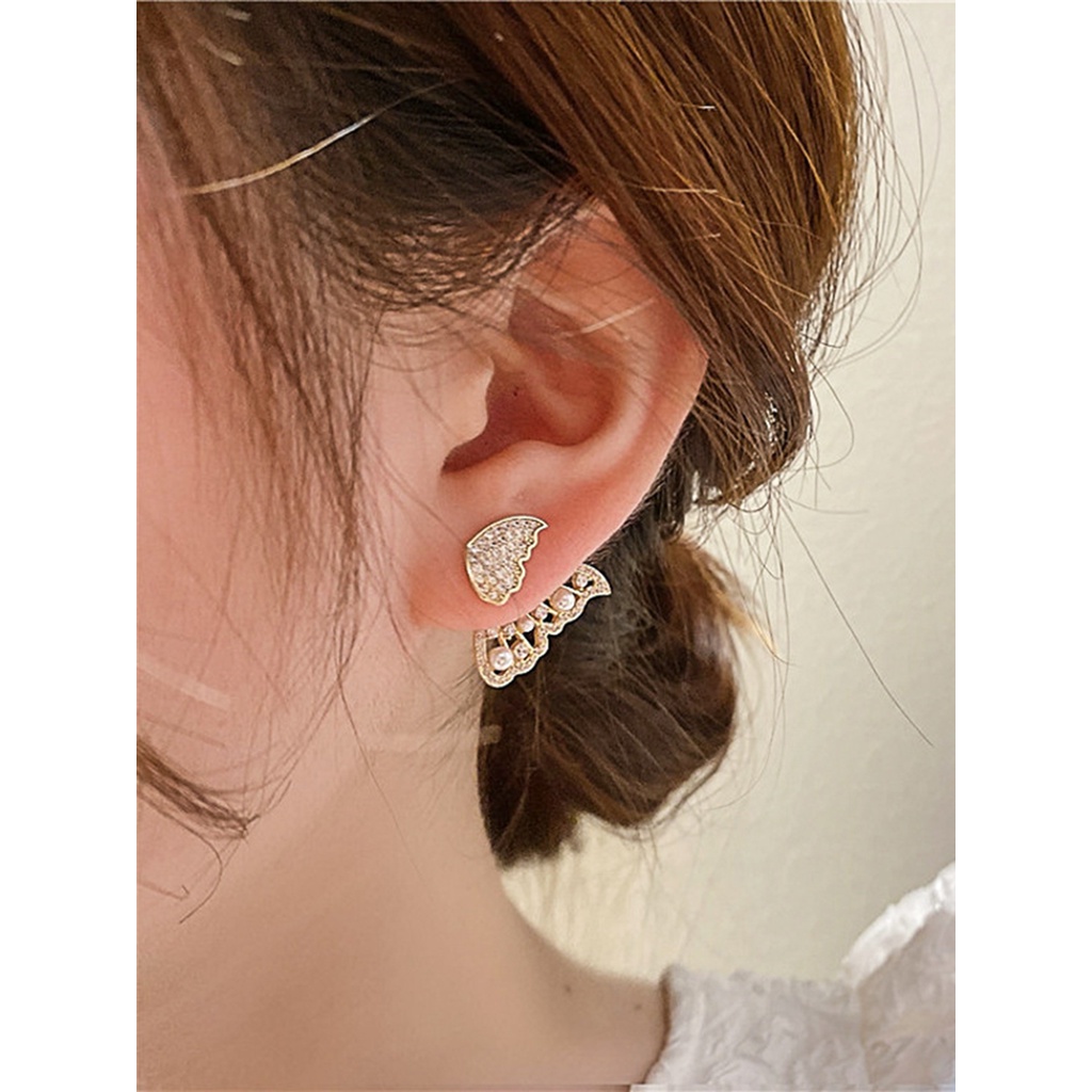 【COD Tangding】【COD Tangding】Anting Tusuk Model Kupu-Kupu Gaya Korea Untuk Wanita